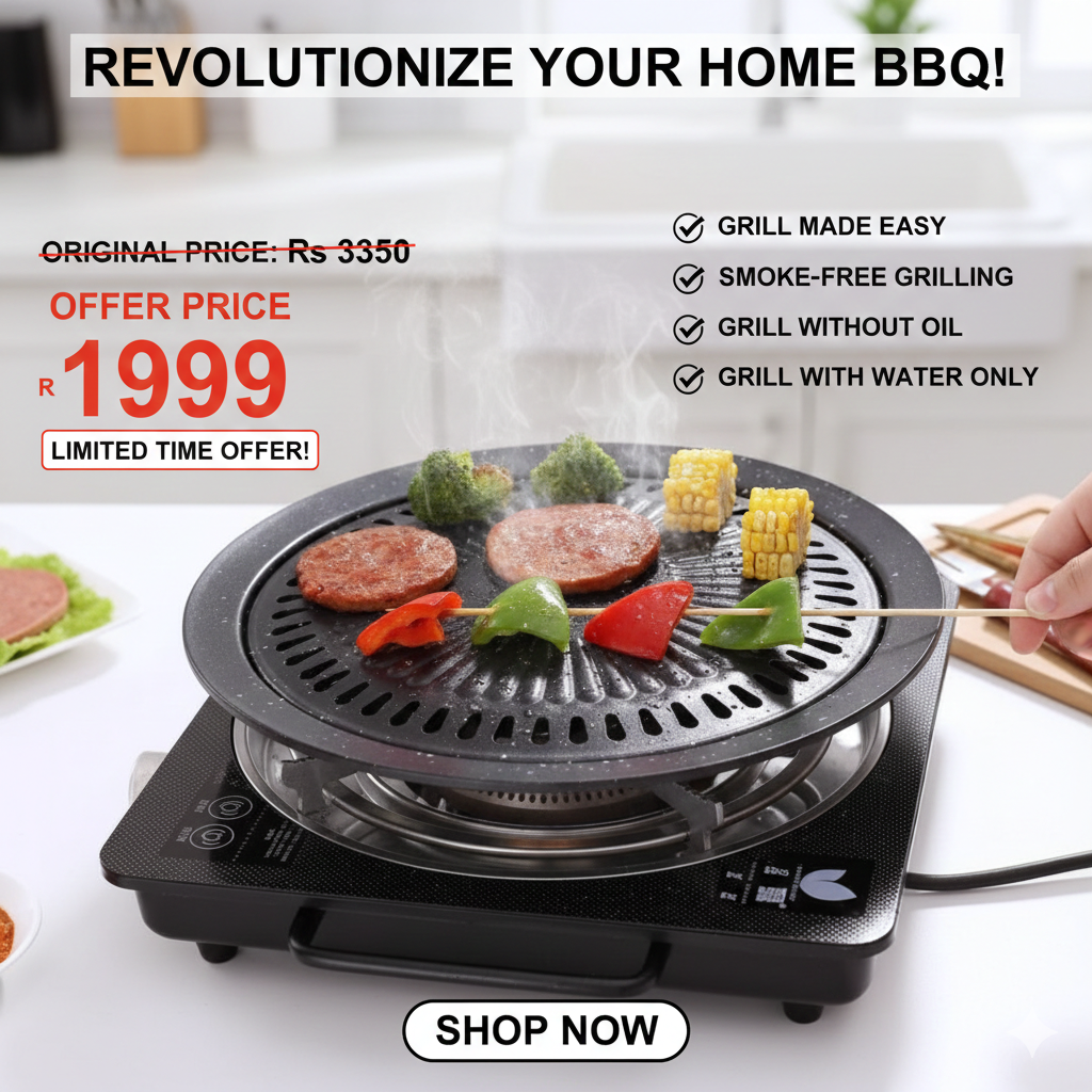 Gas-o-Grill Indoor Gas Smokeless Barbeque Grill